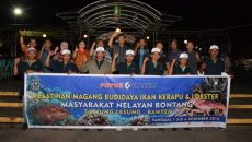 PKT Kirim Nelayan Bontang Ikuti Pelatihan Budidaya Ikan di Banten