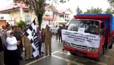 Walikota Bontang Lepas Proses Distribusi Logistik Pilgub Kaltim