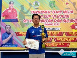 Boyong 7 Medali, Atlet Tenis Meja Binaan PTM PKT Bawa Bontang Juara Tiga Kejurprov Kaltim 2022