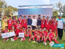 Tingkatkan Pembinaan Sepakbola Usia Dini, Pupuk Kaltim dan Akademi Pelangi Mandau Gelar PKT Junior Cup U-14