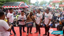 Antusias Ribuan Masyarakat Meriahkan Jalan Sehat BUMN Pupuk Indonesia di Kalteng