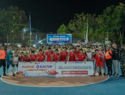 Usung Semangat Kemerdekaan, Pupuk Kaltim dan Karang Taruna Guntung Gelar Turnamen Futsal Antar Kelurahan