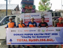 Solidaritas untuk Negeri, Pupuk Kaltim Salurkan Bantuan Lanjutan Bagi Korban Banjir Sumatera