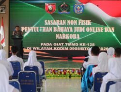 Lewat TMMD ke-128, TNI-Polri Kompak Edukasi Pelajar Bontang Tentang Bahaya Narkoba dan Judi Online