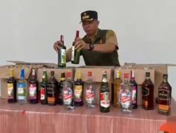Satpol PP Samarinda Amankan 300 Botol Miras Ilegal