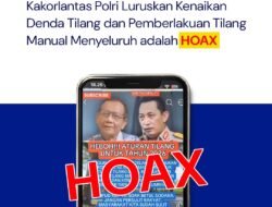 Polri Minta Masyarakat Hentikan Penyebaran Hoaks Soal Denda Tilang Naik 150 Persen