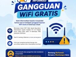 Jalur Fiber Optik Putus di Beberapa Titik, WiFi Gratis di Bontang Mengalami Gangguan