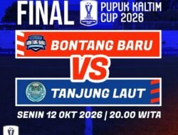 Bontang Baru Tantang Tanjung Laut di Final Pupuk Kaltim Cup 2026 Malam Ini